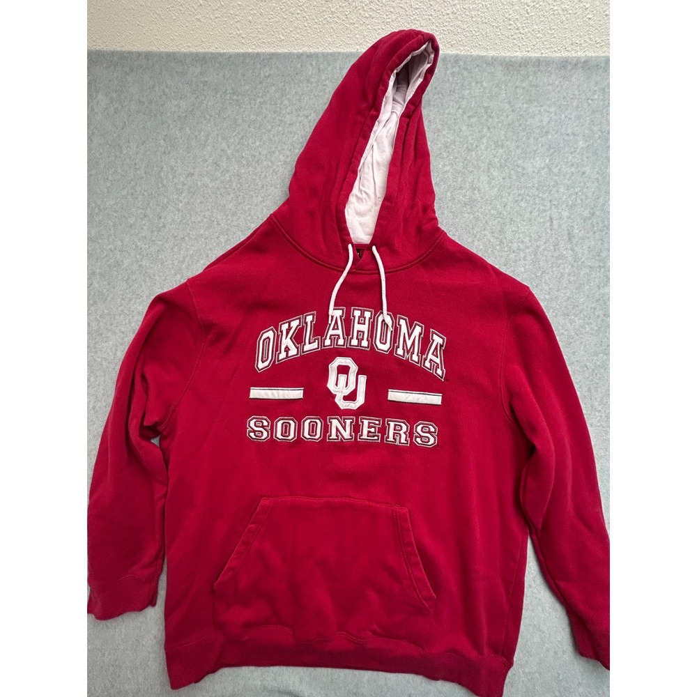 Colosseum Oklahoma Sooners Hoodie Mens 4X Big & Tall Crimson Red Sweatshirt OU